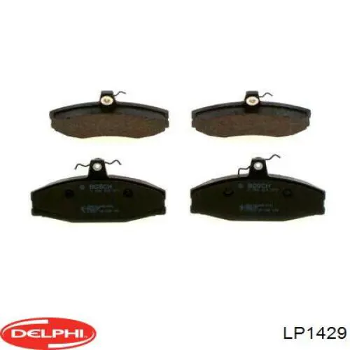Купити LP1429 Delphi Колодки гальмівні передні, дискові