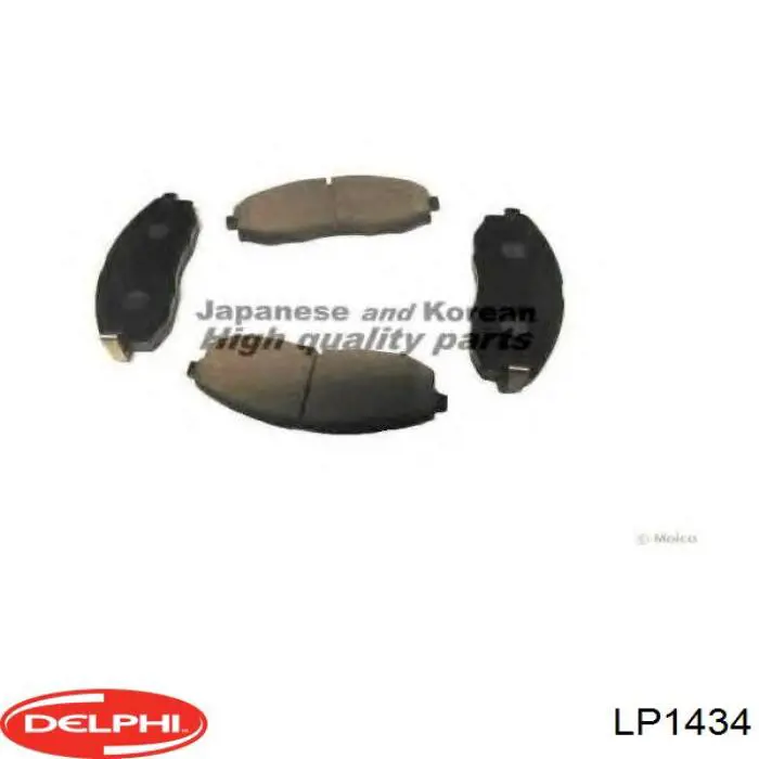 LP1434 Delphi колодки гальмівні передні, дискові