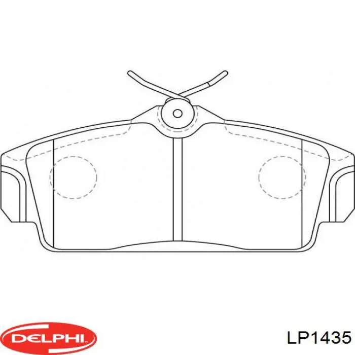 LP1435 Delphi колодки гальмівні передні, дискові