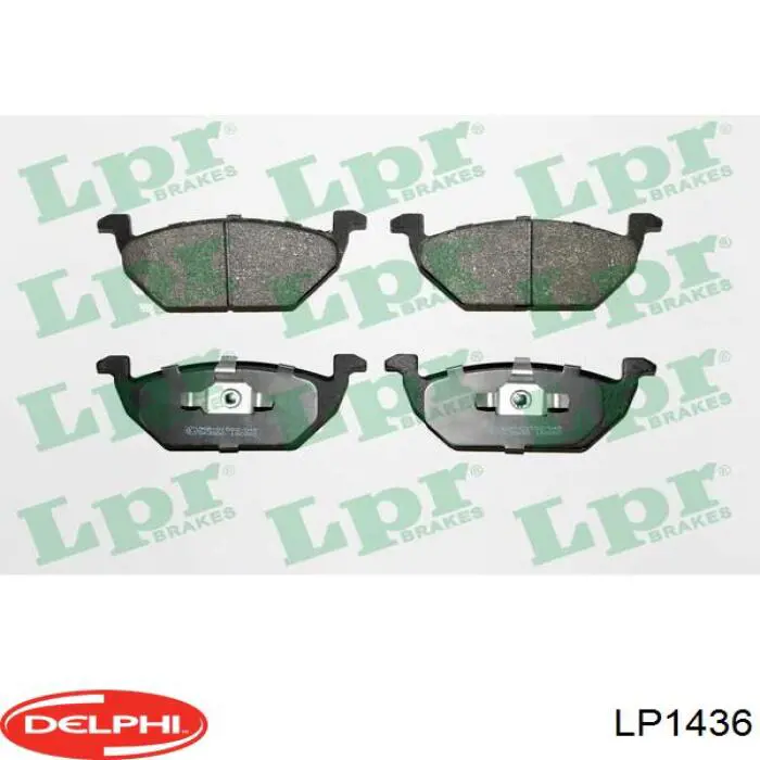Передні тормозні колодки LP1436 Delphi