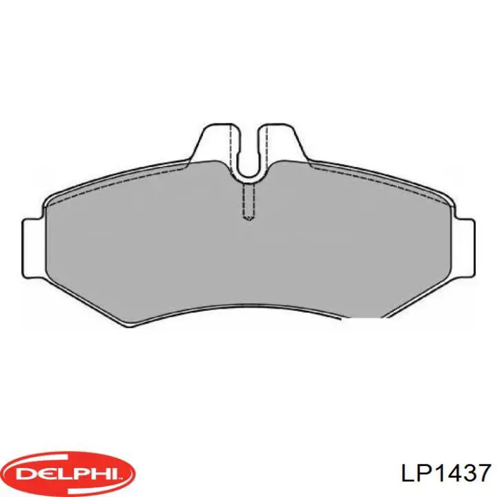 Купити LP1437 Delphi Задні колодки
