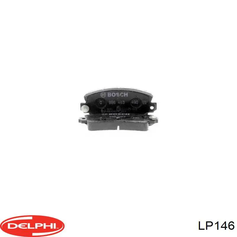 Задні гальмівні колодки Delphi LP146 ціна, від 13.64 USD