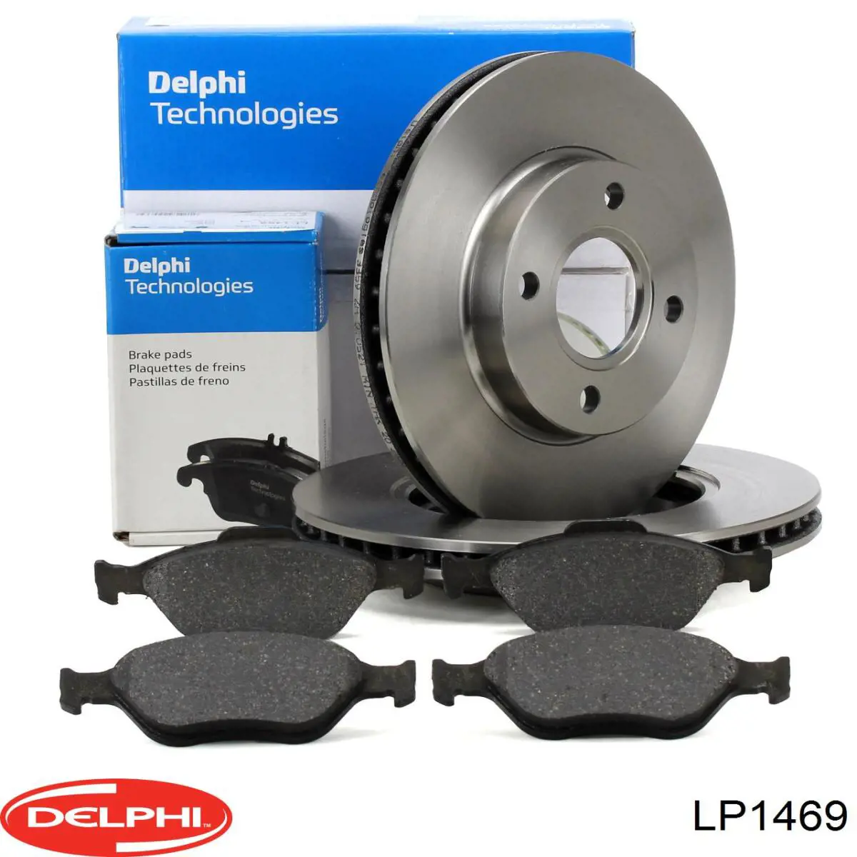 LP1469 Delphi колодки гальмівні передні, дискові