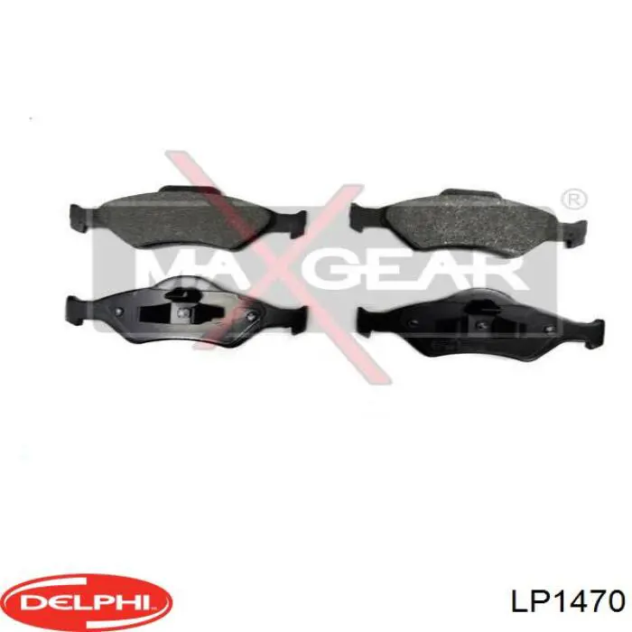 LP1470 Delphi колодки гальмівні передні, дискові