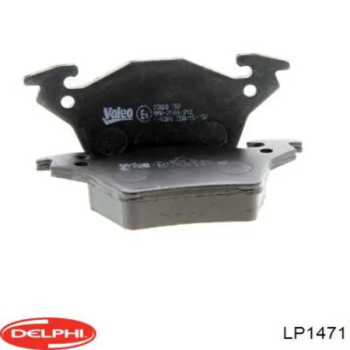 Задні гальмівні колодки LP1471 Delphi
