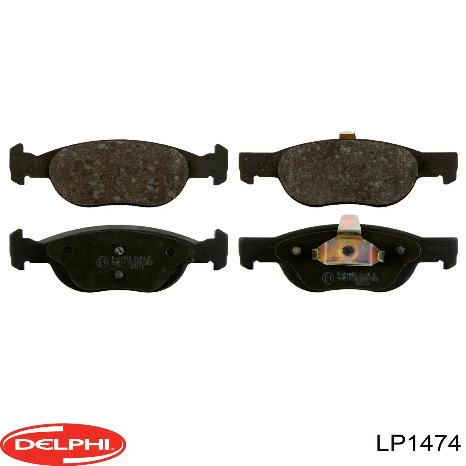 LP1474 Delphi колодки гальмівні передні, дискові