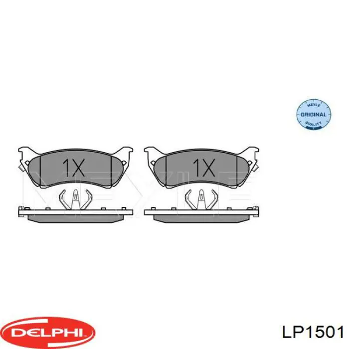 Задні гальмівні колодки LP1501 Delphi
