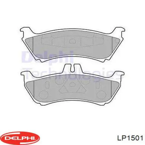 LP1501 Delphi Колодки гальмівні задні, дискові