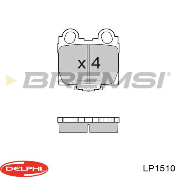 Купити LP1510 Delphi Задні колодки