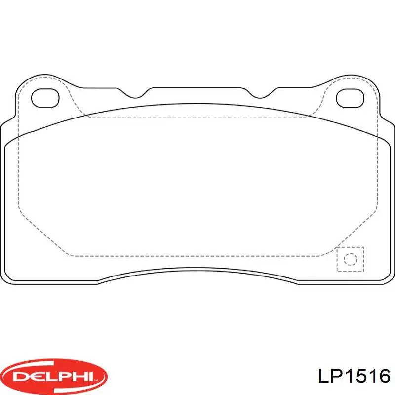 Гальмівні колодки Delphi LP1516 ціна, від 41.56 USD
