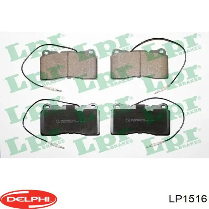 Купити LP1516 Delphi Колодки гальмівні передні, дискові