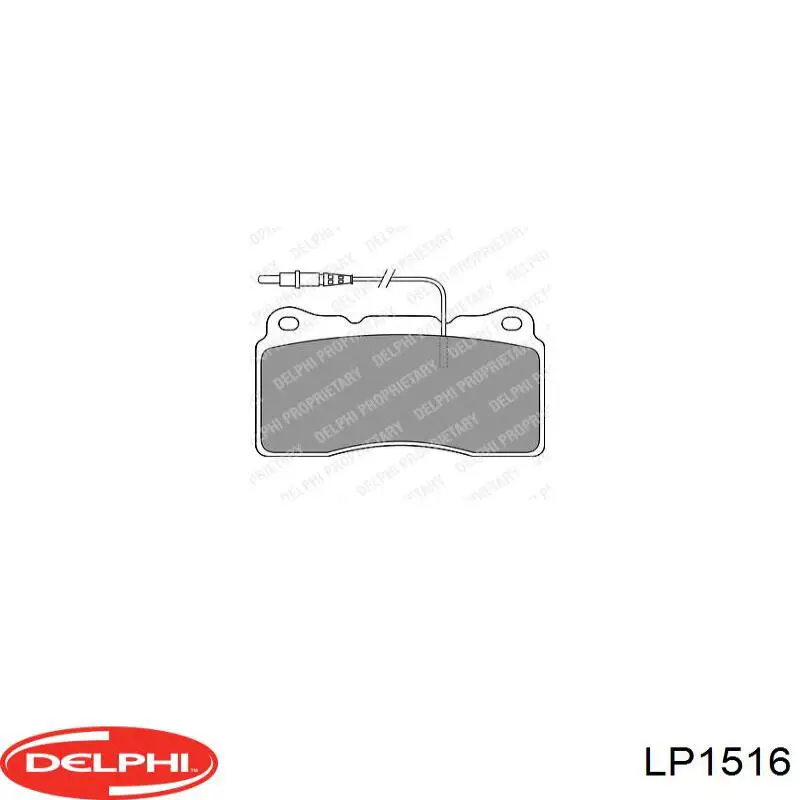 LP1516 Delphi Передні гальмівні колодки