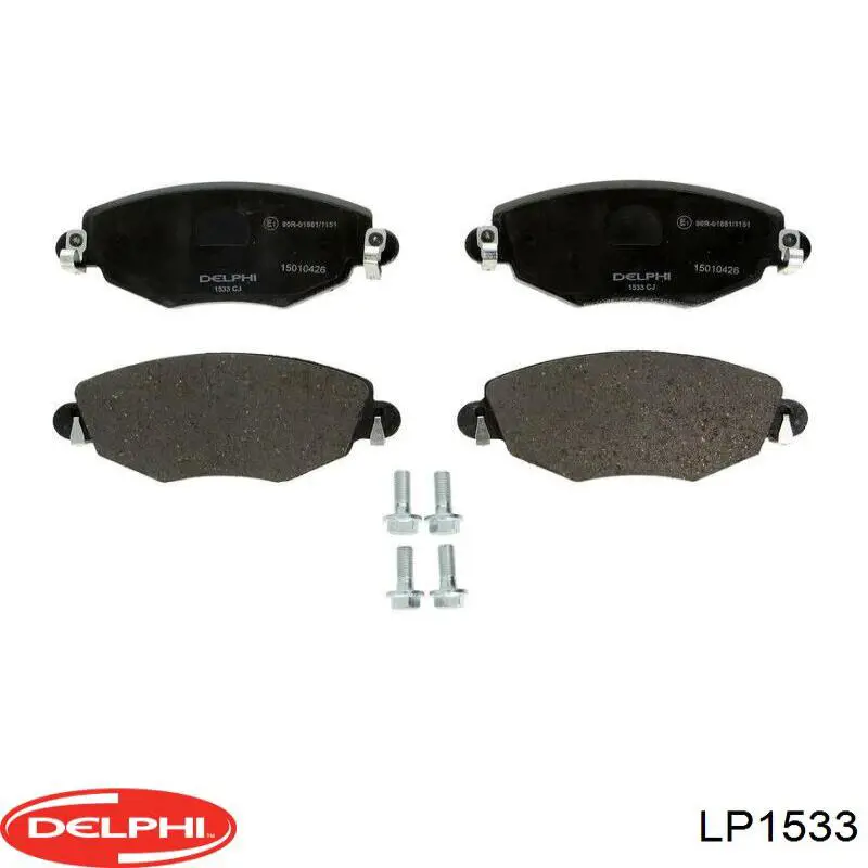 LP1533 Delphi колодки гальмівні передні, дискові