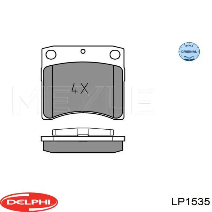 Гальмівні колодки Delphi LP1535 ціна, від 22.27 USD