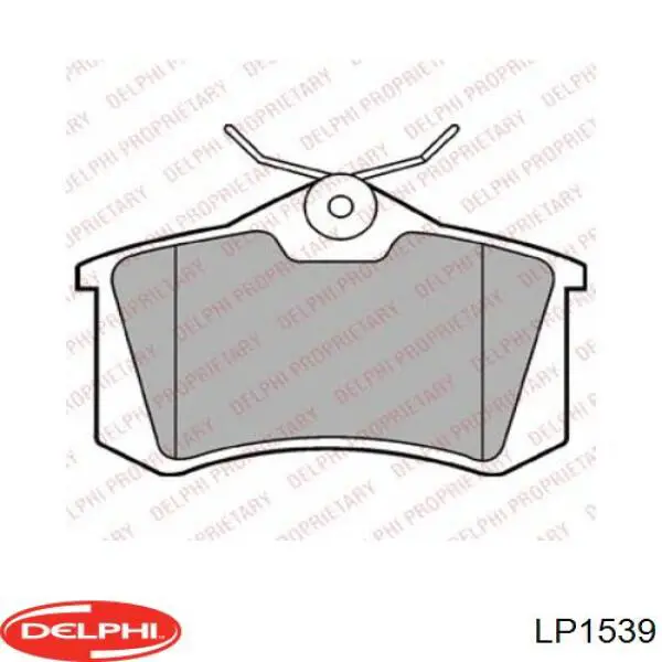 LP1539 Delphi Колодки гальмівні задні, дискові