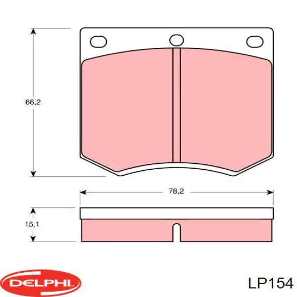 Гальмівні колодки Ford 1541680 ціна, від 17.91 USD
