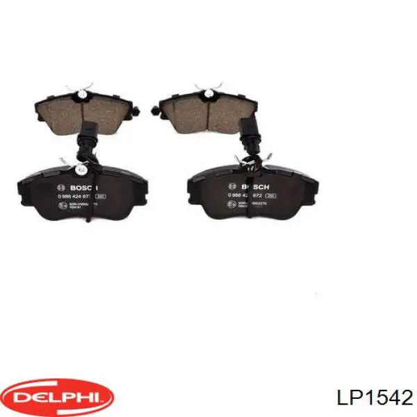 Гальмівні колодки Delphi LP1542 ціна, від 32.97 USD