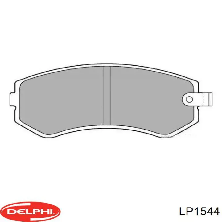 LP1544 Delphi колодки гальмівні передні, дискові