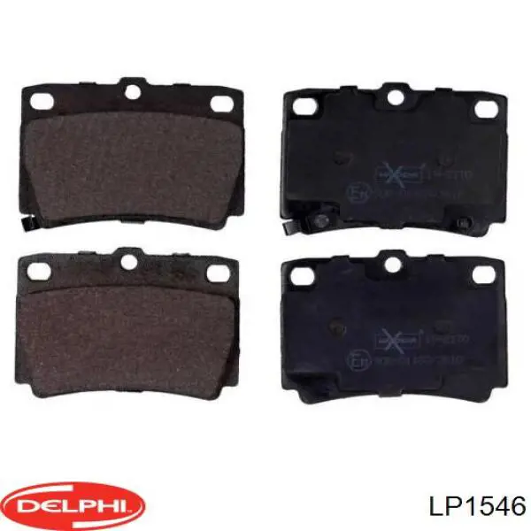 Задні гальмівні колодки Delphi LP1546 ціна, від 22.72 USD