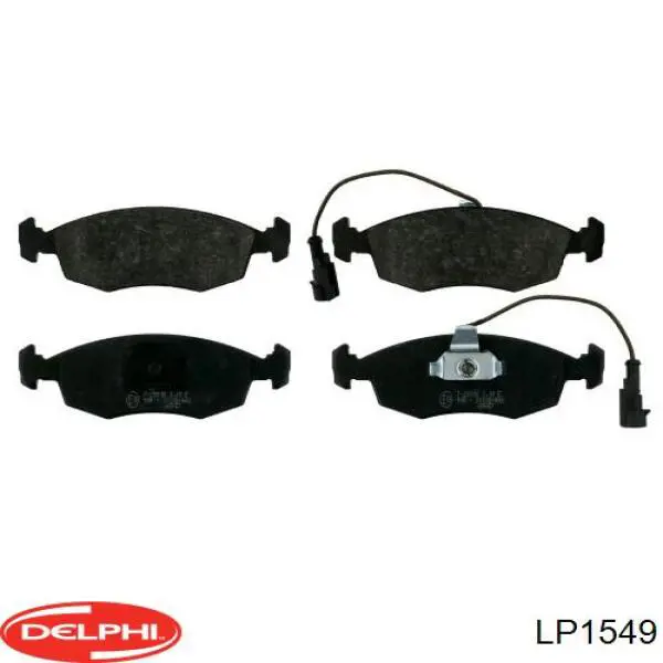 LP1549 Delphi колодки гальмівні передні, дискові