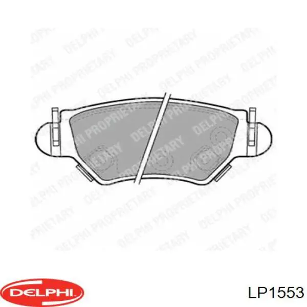 LP1553 Delphi колодки гальмові задні, дискові