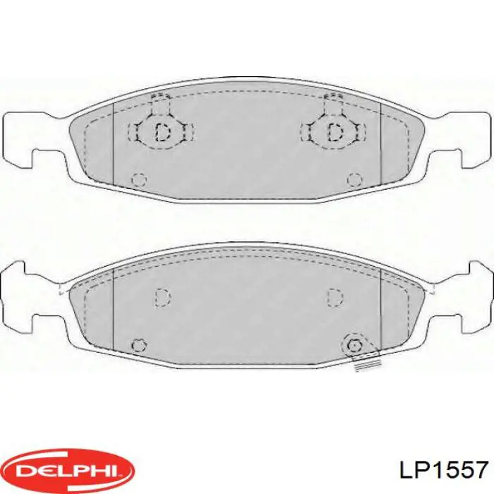 LP1557 Delphi Передні гальмівні колодки