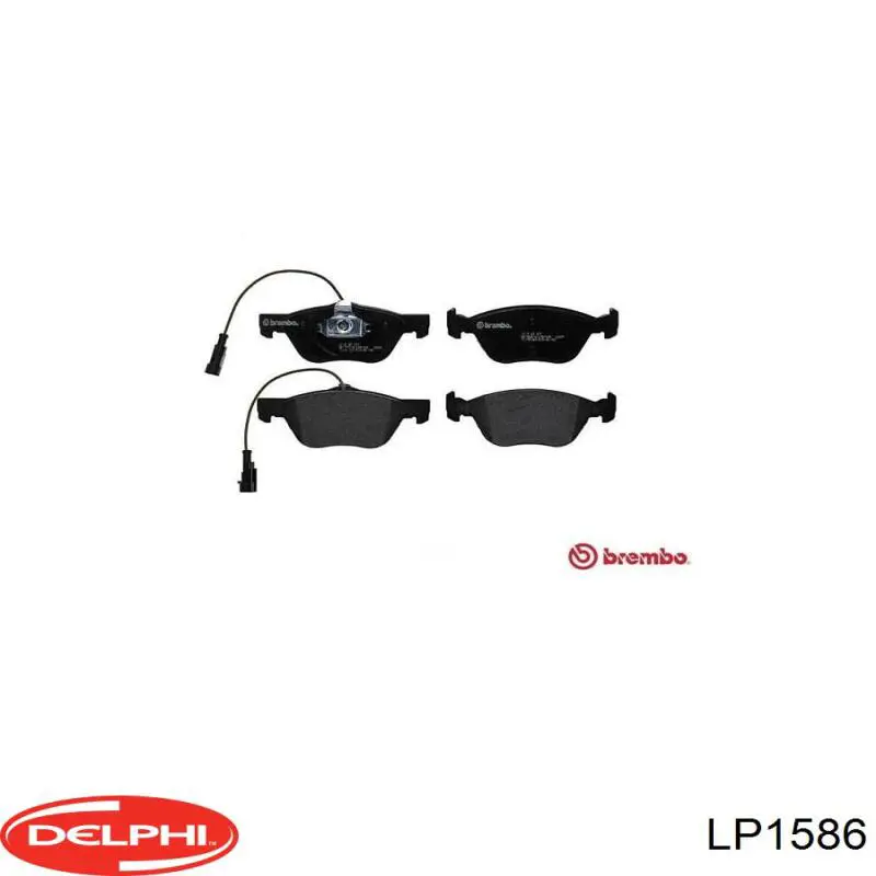 Гальмівні колодки Delphi LP1586 ціна, від 23.35 USD