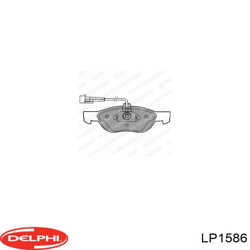 Купити LP1586 Delphi Колодки гальмівні передні, дискові