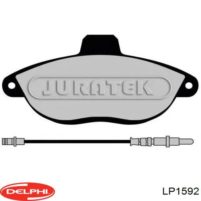 Передні тормозні колодки LP1592 Delphi