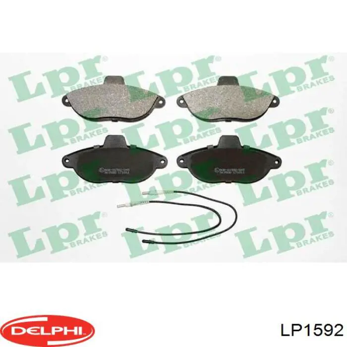 Гальмівні колодки Delphi LP1592 ціна, від 18.72 USD
