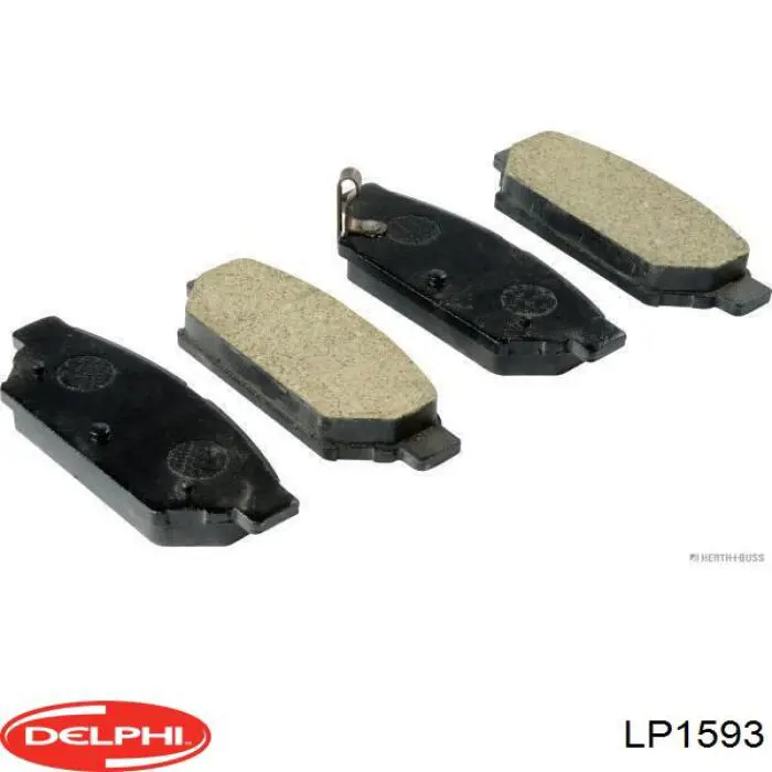 Задні гальмівні колодки LP1593 Delphi