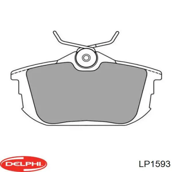 LP1593 Delphi колодки гальмові задні, дискові