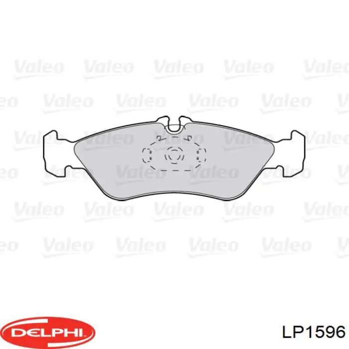 Колодки гальмові задні, дискові LP1596 Delphi