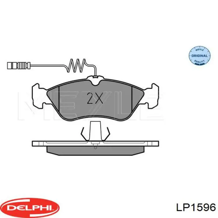 Задні гальмівні колодки Delphi LP1596 ціна, від 24.72 USD