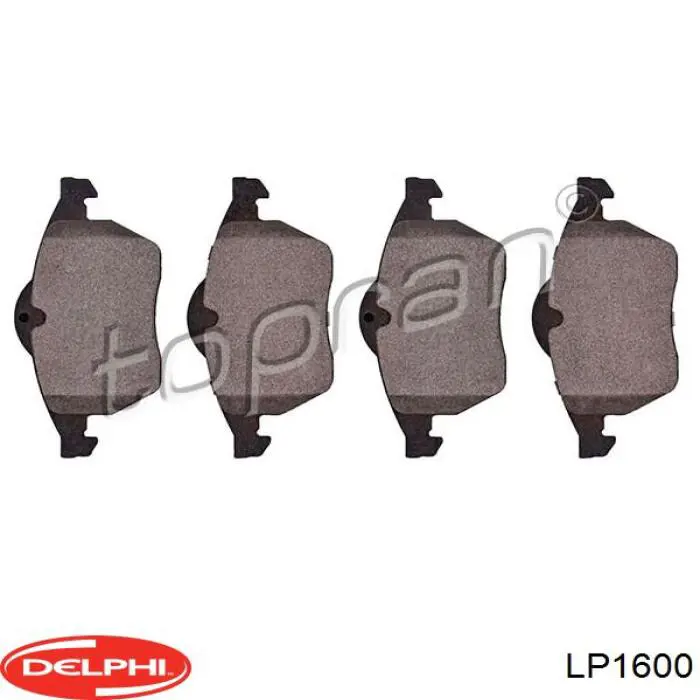 Гальмівні колодки Delphi LP1600 ціна, від 25.69 USD