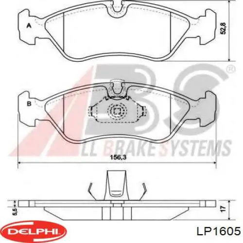 Гальмівні колодки Delphi LP1605 ціна, від 17.65 USD