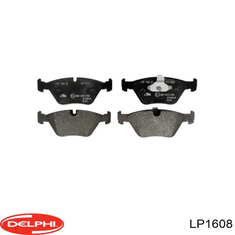 Купити LP1608 Delphi Колодки гальмівні передні, дискові