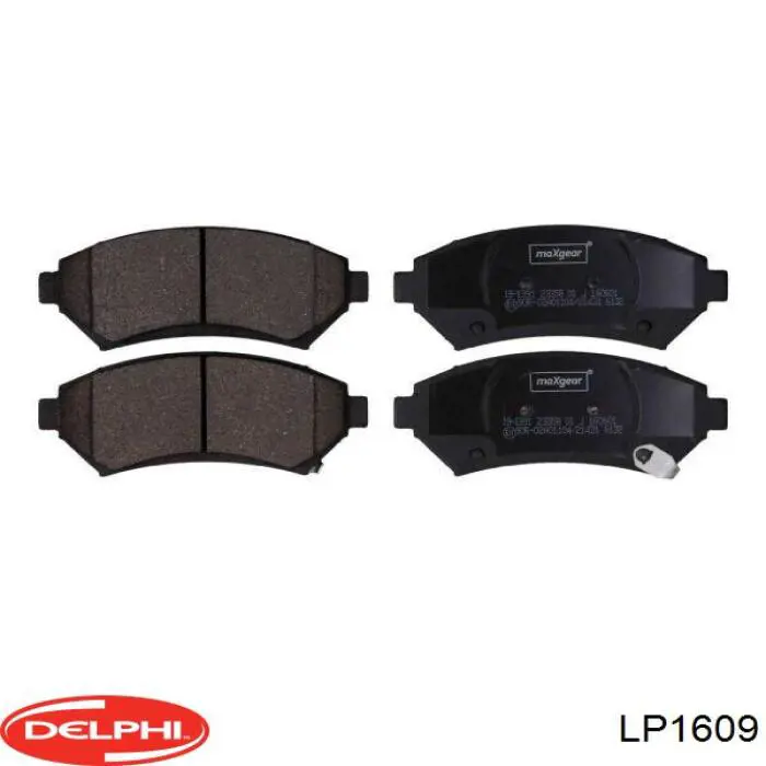 LP1609 Delphi колодки гальмівні передні, дискові