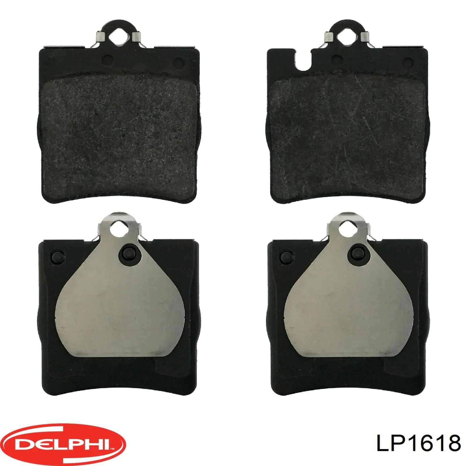 LP1618 Delphi Колодки гальмівні задні, дискові