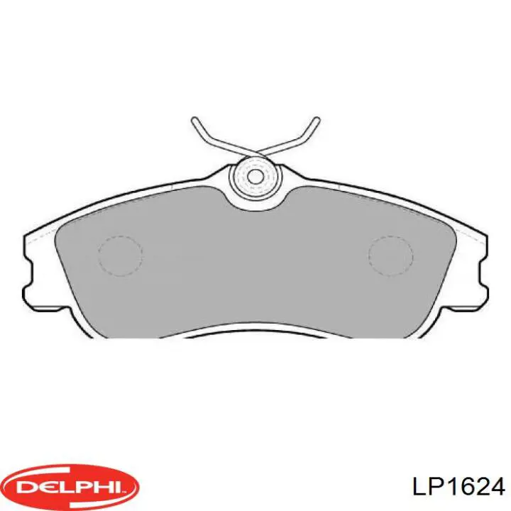LP1624 Delphi Передні гальмівні колодки