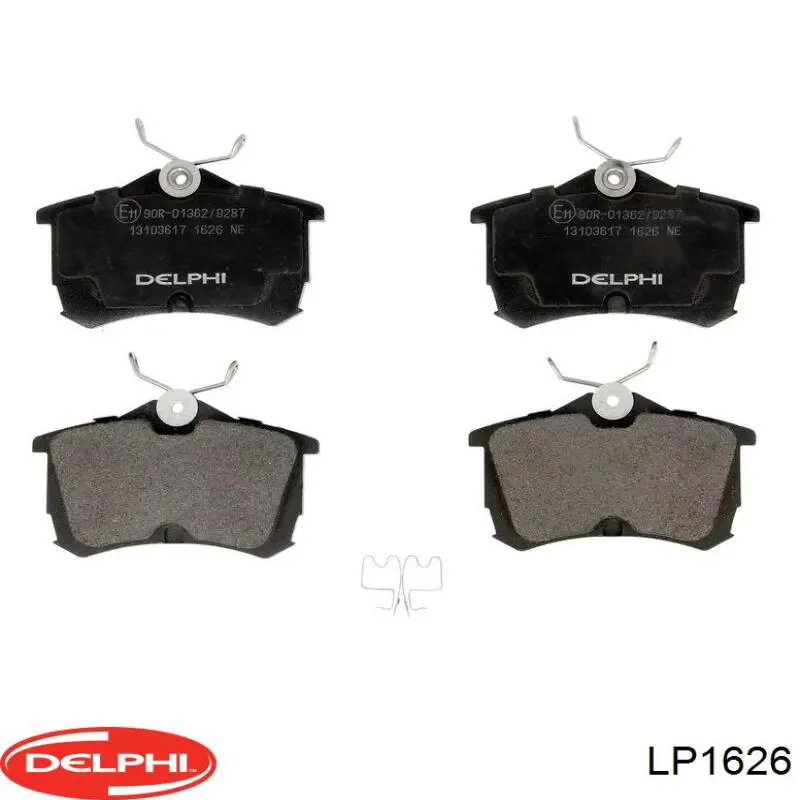 Задні гальмівні колодки Delphi LP1626 ціна, від 18.29 USD