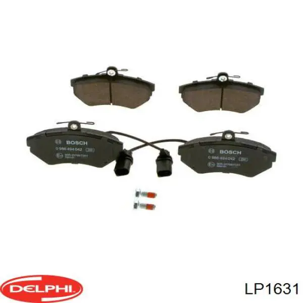 Гальмівні колодки Delphi LP1631 ціна, від 34.73 USD