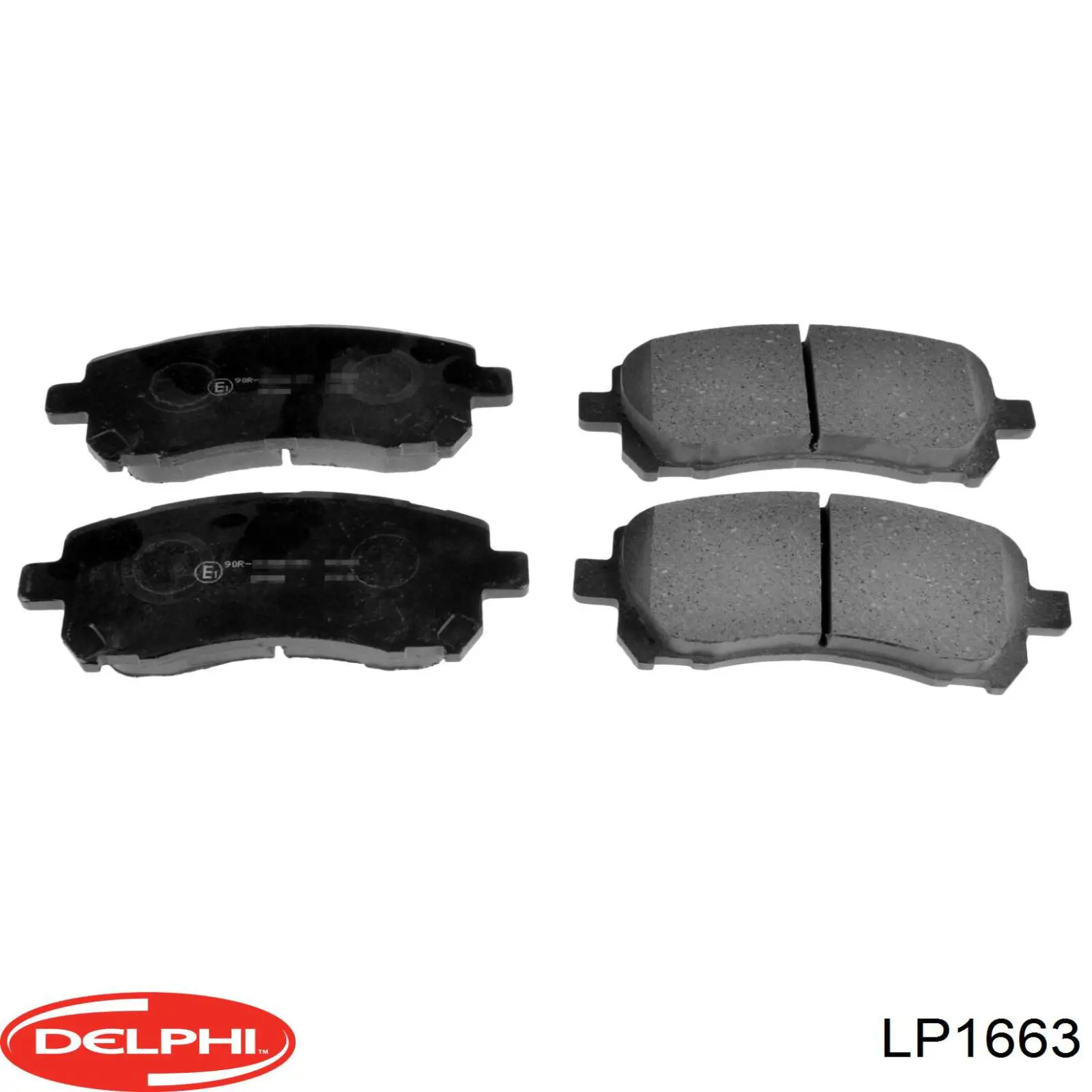 LP1663 Delphi колодки гальмівні передні, дискові
