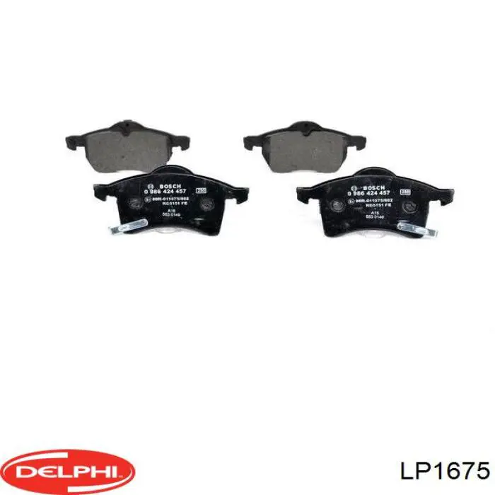 LP1675 Delphi колодки гальмівні передні, дискові