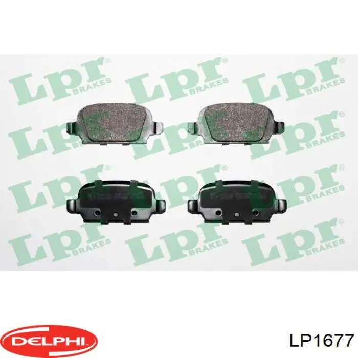 Купити LP1677 Delphi Задні колодки