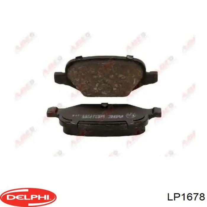 LP1678 Delphi колодки гальмові задні, дискові
