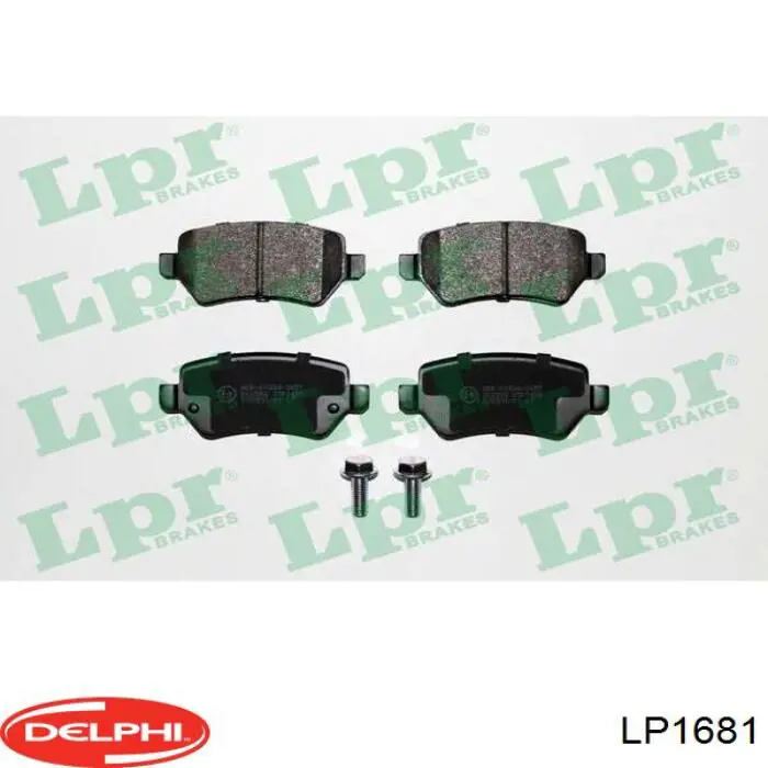 Купити LP1681 Delphi Задні колодки