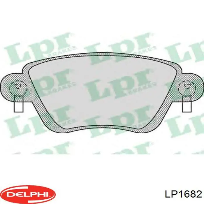 Задні гальмівні колодки LP1682 Delphi