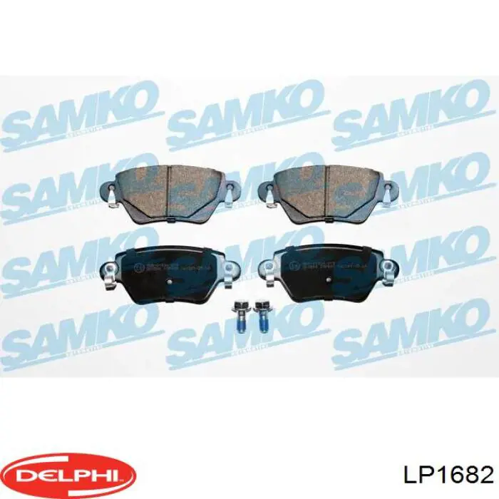 Задні гальмівні колодки Delphi LP1682 ціна, від 22.31 USD