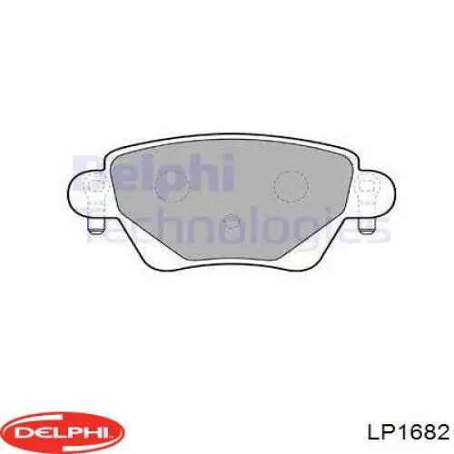 Купити LP1682 Delphi Задні колодки
